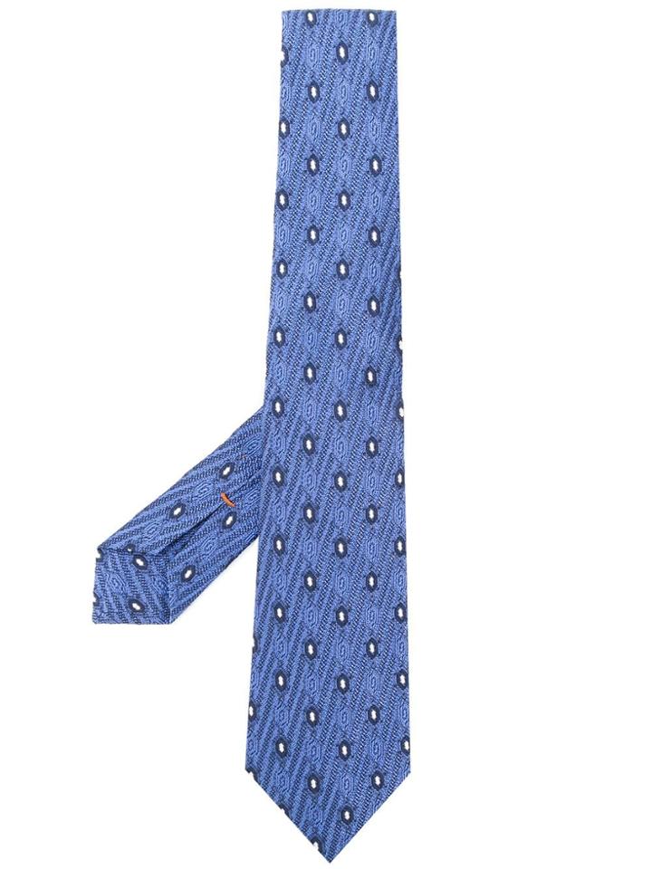 Ermenegildo Zegna Xxx Jacquard Woven Tie - Blue