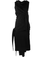 Rick Owens Draped Evening Dress, Women's, Size: 40, Black, Viscose/spandex/elastane