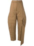 Chalayan Padded Trousers - Brown