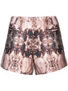 Thomas Wylde Printed Short Shorts - Brown