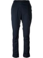 Kristensen Du Nord Turn-up Hem Slim Trousers, Women's, Size: 2, Blue, Cotton/spandex/elastane