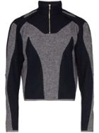 Gmbh Atris Panelled Half-zip Sweatshirt - Blue