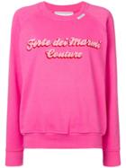Forte Dei Marmi Couture Embroidered Logo Sweatshirt - Pink