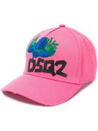 Dsquared2 Floral Logo Baseball Cap - Pink