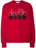 Msgm Logo Sweatshirt - Red