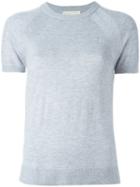 Michael Michael Kors Knitted T-shirt, Women's, Size: Xs, Grey, Nylon/polyester/viscose/cashmere
