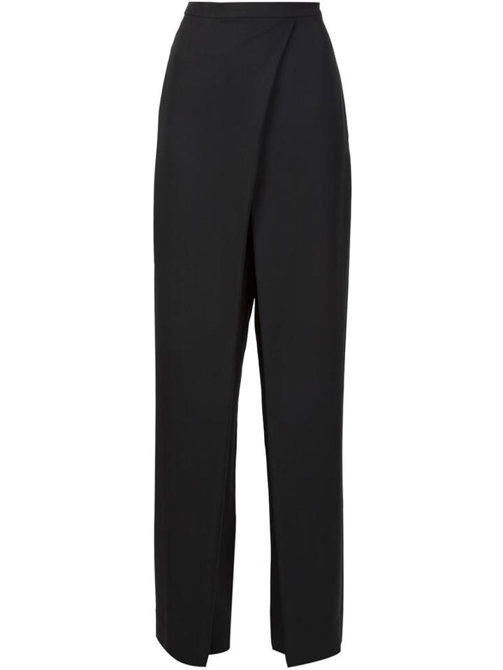 Monique Lhuillier Wide Leg Wrap Trousers