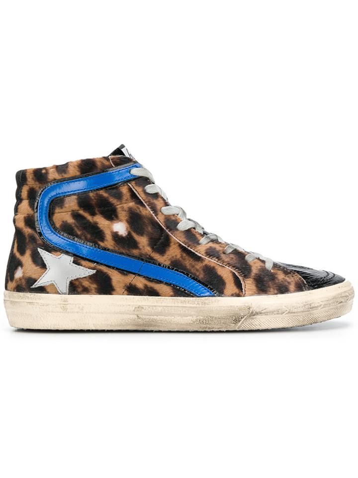 Golden Goose Deluxe Brand Slide Hi-top Sneakers - Brown