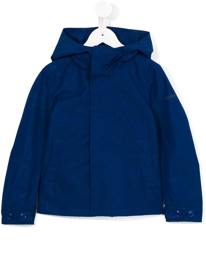 Woolrich Kids Hooded Coat, Toddler Boy's, Size: 4 Yrs, Blue