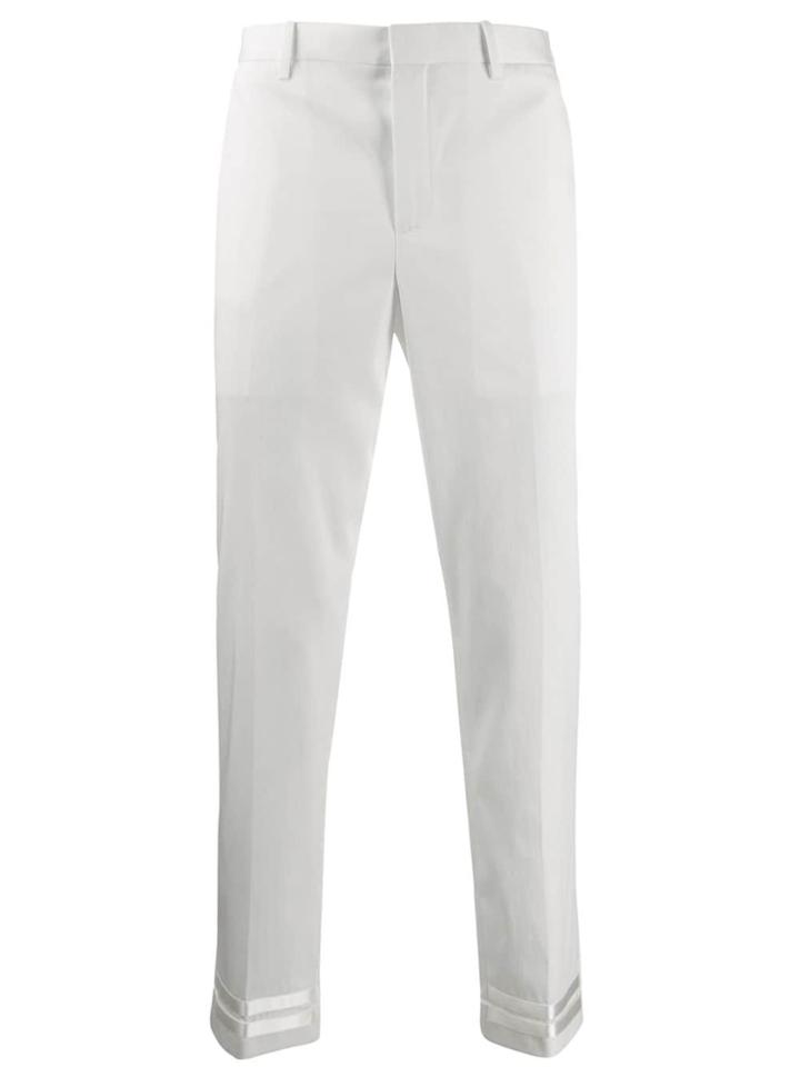 Neil Barrett Classic Slim Trousers - White