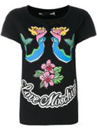 Love Moschino Logo Patch T-shirt - Black