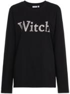 Ashish Diamante Witch Top - Black