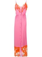 Msgm Buttoned Lace Dress - Pink