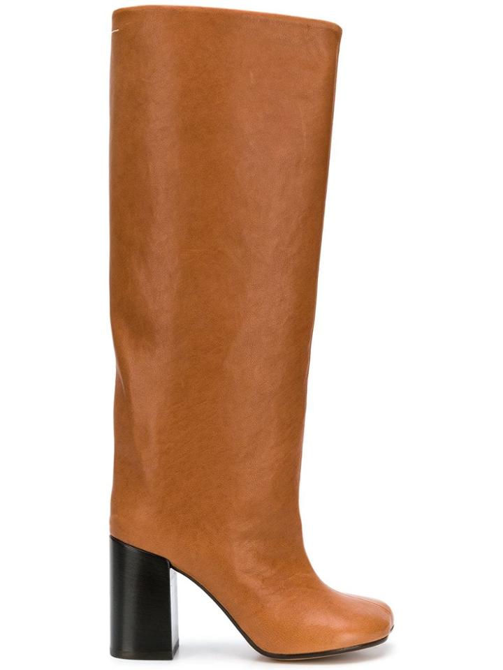 Mm6 Maison Margiela Knee-length Boots - Brown