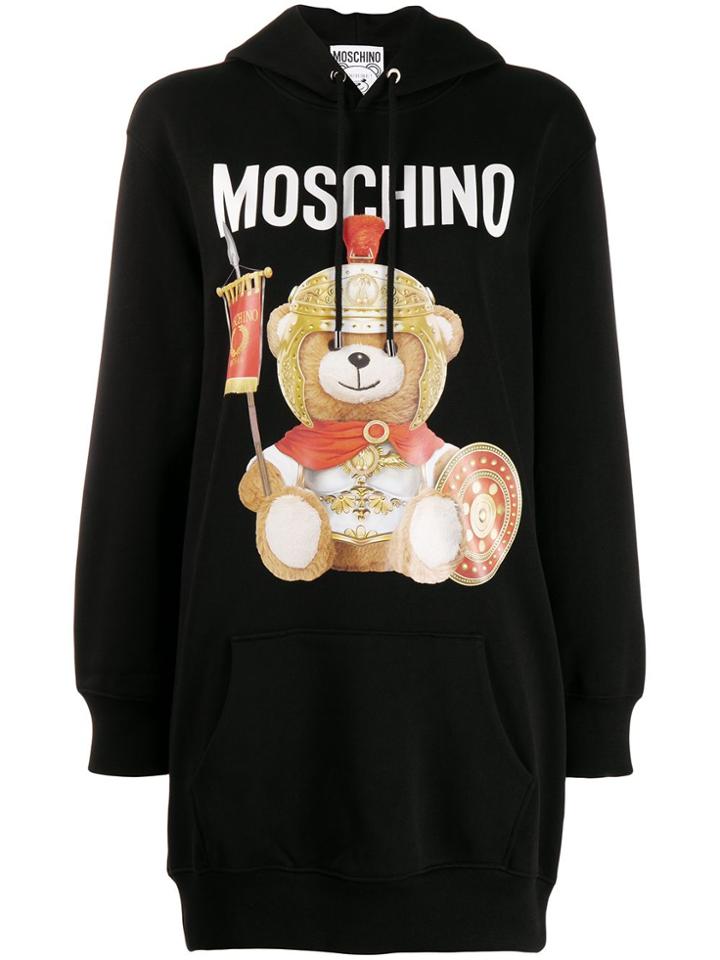 Moschino Teddy Soldier Hoodie - Black