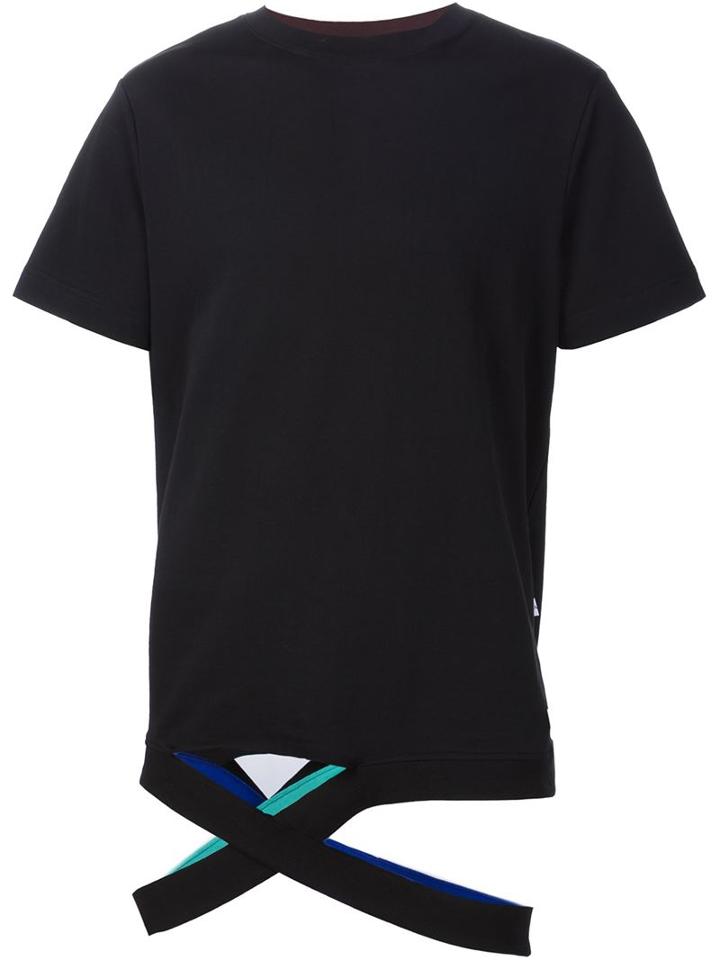 Facetasm Cut-out Hem T-shirt
