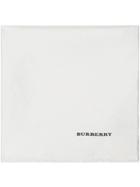 Burberry Silk Pocket Square - White