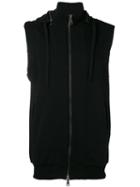 Andrea Ya'aqov - Zipped Waistcoat - Men - Cotton - L, Black, Cotton