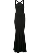 Zac Zac Posen 'reilley' Gown, Women's, Size: 14, Black, Polyester/spandex/elastane