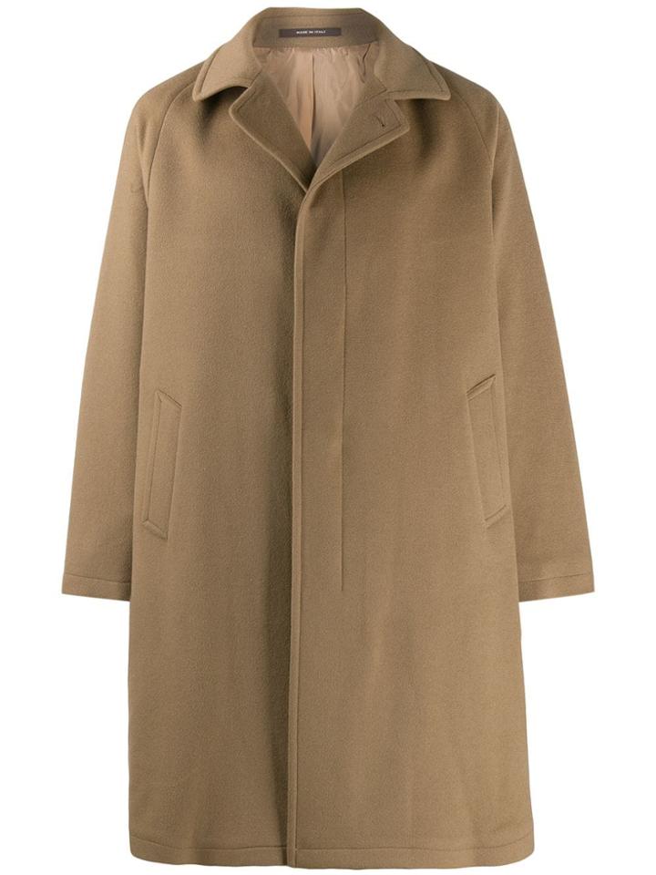 Tagliatore Button Up Coat - Neutrals