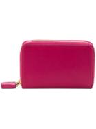 Anya Hindmarch Logo Plaque Zip Wallet - Pink & Purple