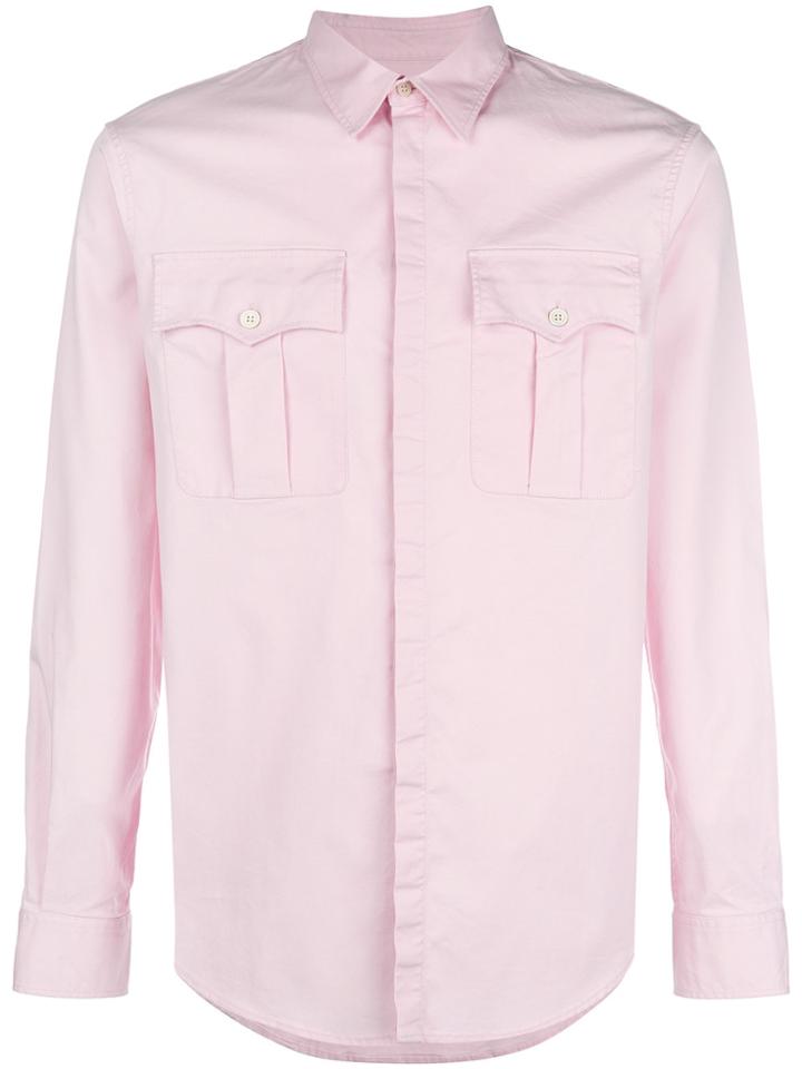 Dsquared2 Chest Pocket Shirt - Pink & Purple