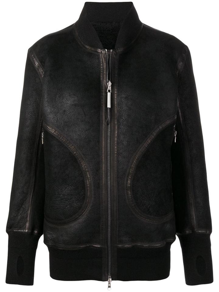Isaac Sellam Experience Thumbhole Cuffs Bomber Jacket - Black