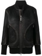 Isaac Sellam Experience Thumbhole Cuffs Bomber Jacket - Black