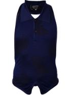 Jean Paul Gaultier Vintage Halter-neck Top, Men's, Size: 50, Blue