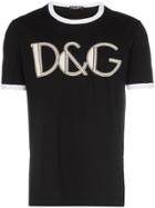 Dolce & Gabbana Printed Front Letter Logo T-shirt - Black