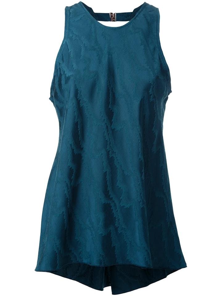 Ginger & Smart 'himalayas' Tank, Women's, Size: 10, Green, Rayon/viscose