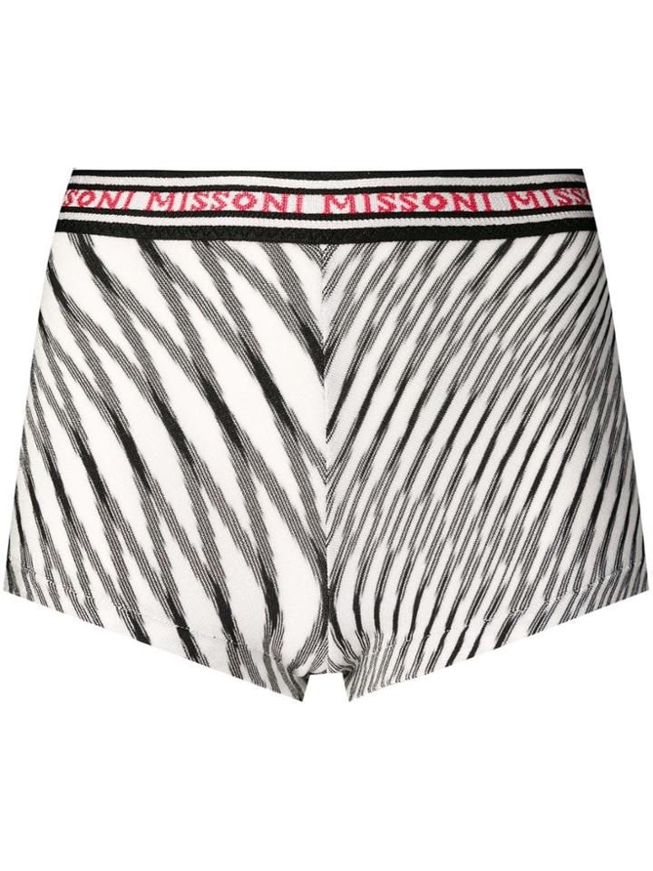 Missoni Mare Striped Stretch Shorts - White