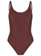 Haight Open Back Swimsuit - Brown