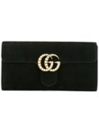 Gucci - Gg Logo Clutch - Women - Leather/calf Suede - One Size, Black, Leather/calf Suede