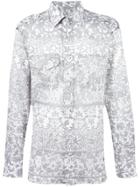 Vivienne Westwood Man Chest Pockets Printed Shirt - Grey