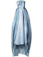 Carolina Herrera Faille Ball Gown, Women's, Size: 10, Blue, Silk