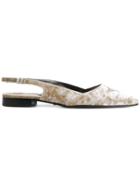 Dorothee Schumacher Velvet Slingback Flats - Nude & Neutrals