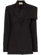 George Keburia Asymmetric Blazer - Black