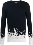 Frankie Morello Slim-fit Crew Neck Jumper - Blue