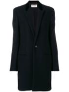 Saint Laurent - Classic Blazer Style Coat - Women - Silk/cotton/polyamide/wool - 40, Black, Silk/cotton/polyamide/wool