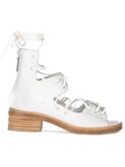 Marsèll Lace-up Sandals - White