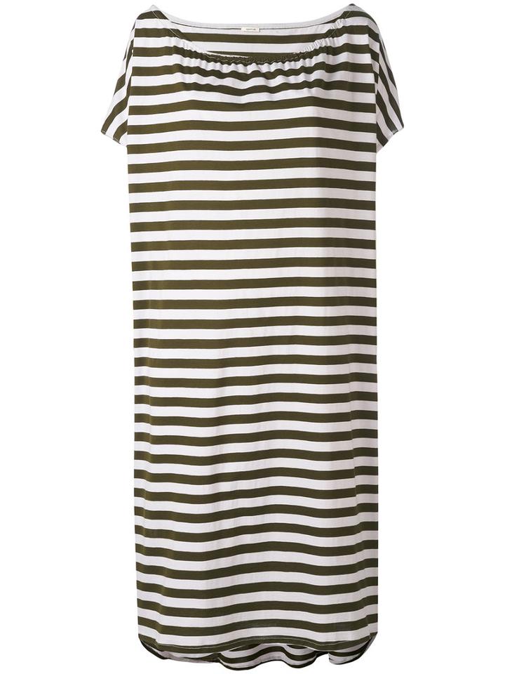Apuntob - Striped Dress - Women - Cotton - 2, Green, Cotton