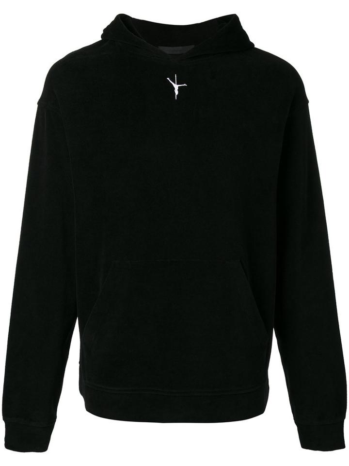 Velour Hoodie - Men - Cotton/polyester - 46, Black, Cotton/polyester, Alexander Wang