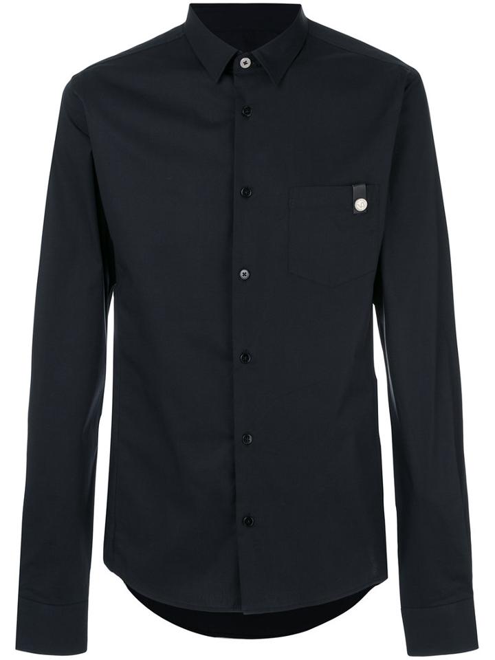 Versace Jeans - Classic Shirt - Men - Cotton/spandex/elastane - 52, Black, Cotton/spandex/elastane