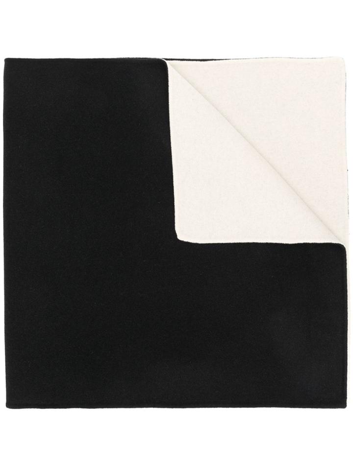 Helmut Lang Large Logo Scarf - Black