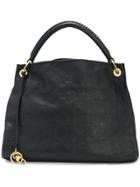 Louis Vuitton Vintage Embossed Monogram Oversized Tote - Black