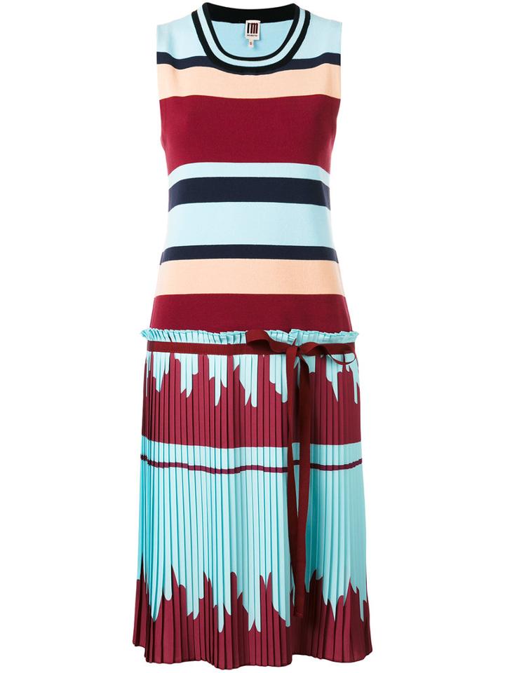 I'm Isola Marras - Striped Dress - Women - Polyester/viscose - L, Blue, Polyester/viscose