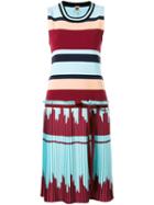 I'm Isola Marras - Striped Dress - Women - Polyester/viscose - L, Blue, Polyester/viscose