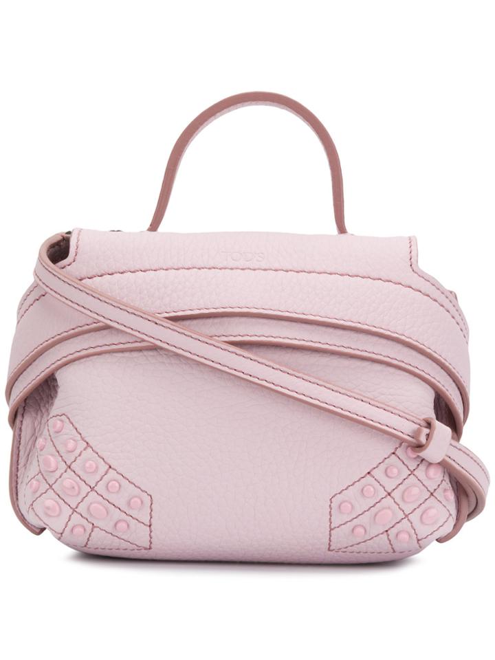 Tod's Wave Bag Charm - Pink & Purple