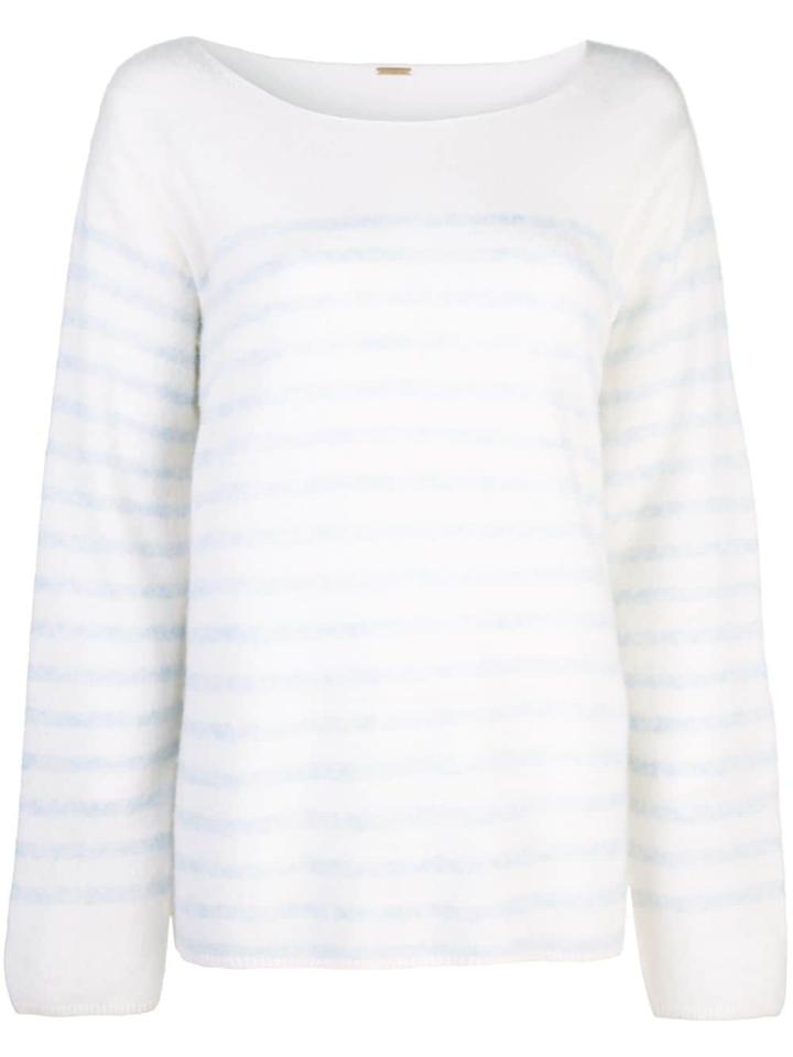 Adam Lippes Striped Jumper - White